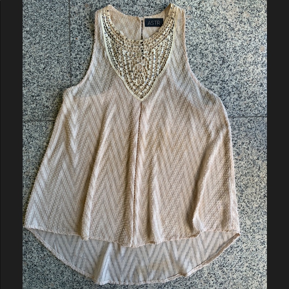 Topshop ASTR high neckline tank top